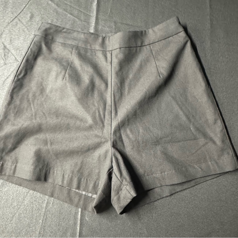 Commense Linen Blend Shorts Black  Womens Size Large See Measurements